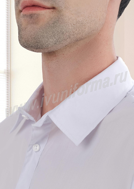 Рубашка мужская белая "Амато" (длинный рукав)